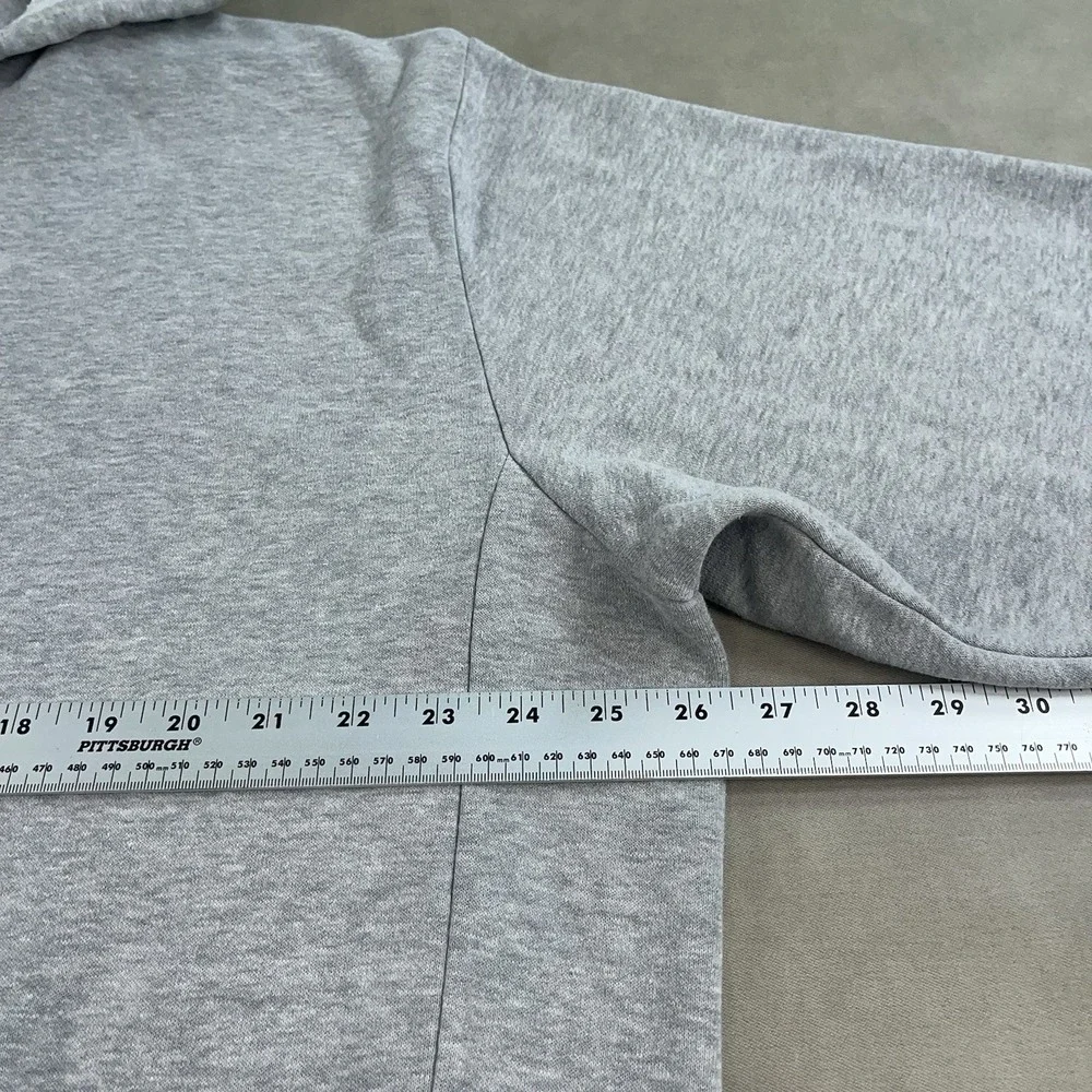 Vintage Y2K Nike Mens XL Gray Center Swoosh Hoodie Pullover Sweatshirt *Read